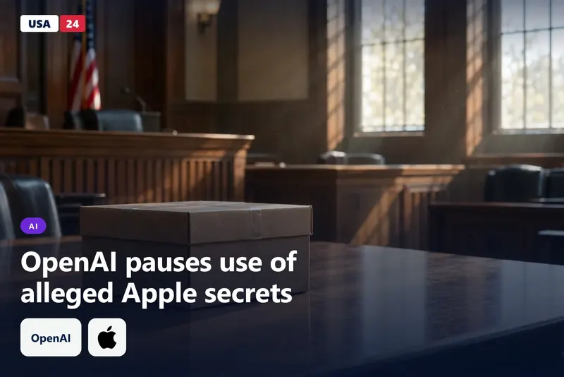 Sealed cardboard evidence box on an oak table in an empty federal courtroom, lit by late-afternoon sun through tall windows.