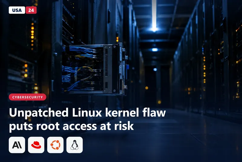 Dim data center aisle with one server blade pulled partway out of its rack and amber indicator lights glowing in the dark.