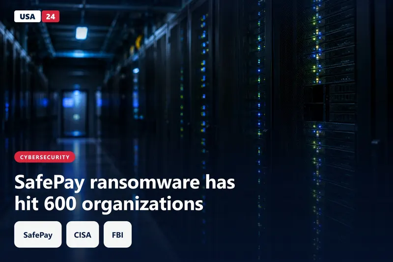 Rows of dark server racks in a dim data center, one column of indicator lights switched off in the foreground.