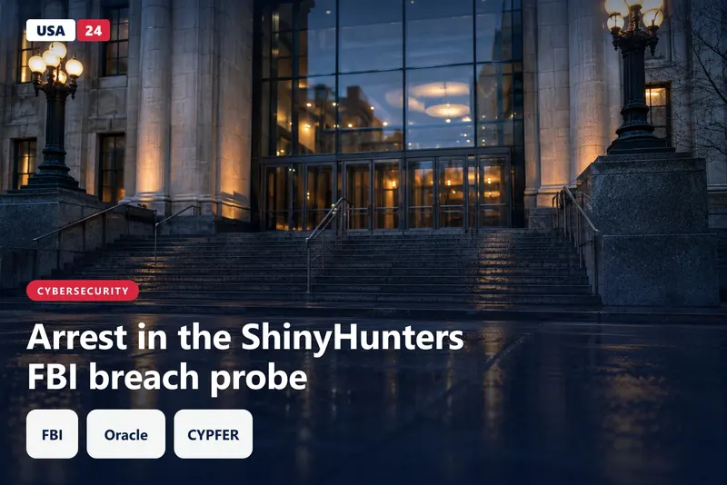 Stone federal courthouse at blue hour, wet granite steps reflecting amber streetlights, with no people in the frame.