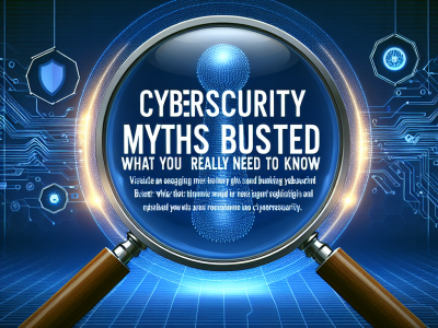 Cybersecurity Myths Busted: What You Really Need to Know