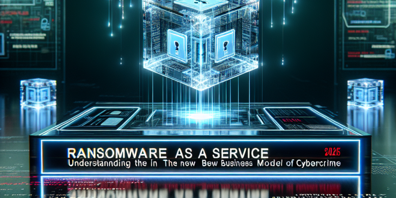 Ransomware as a Service in 2025: Understanding the New Business Model of Cybercrime